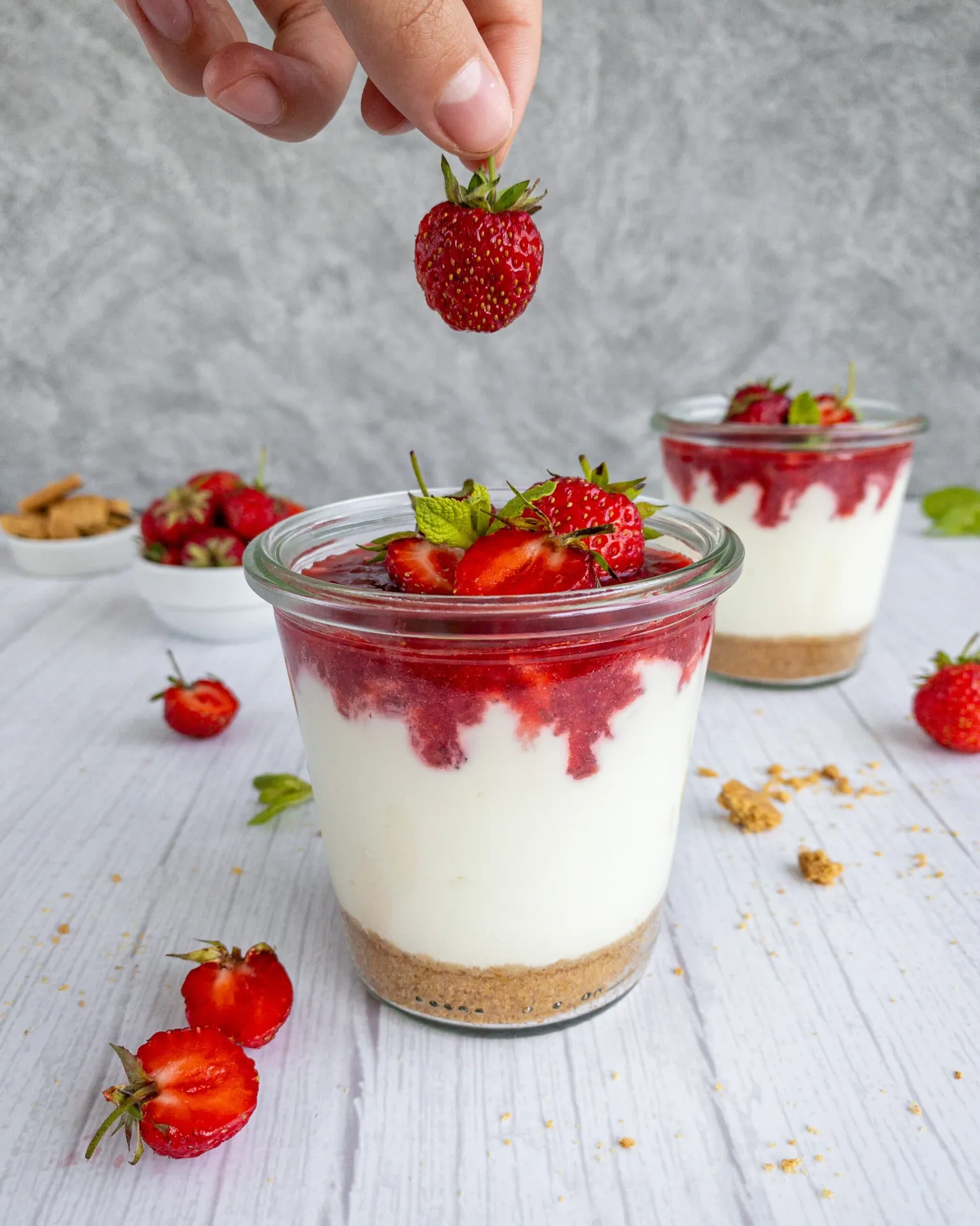 Cheesecake la pahar