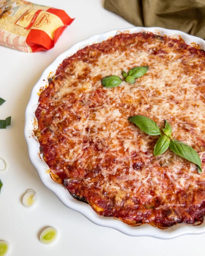 tarta cu praz si cous cous