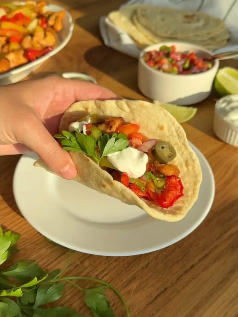 fajitas de pui