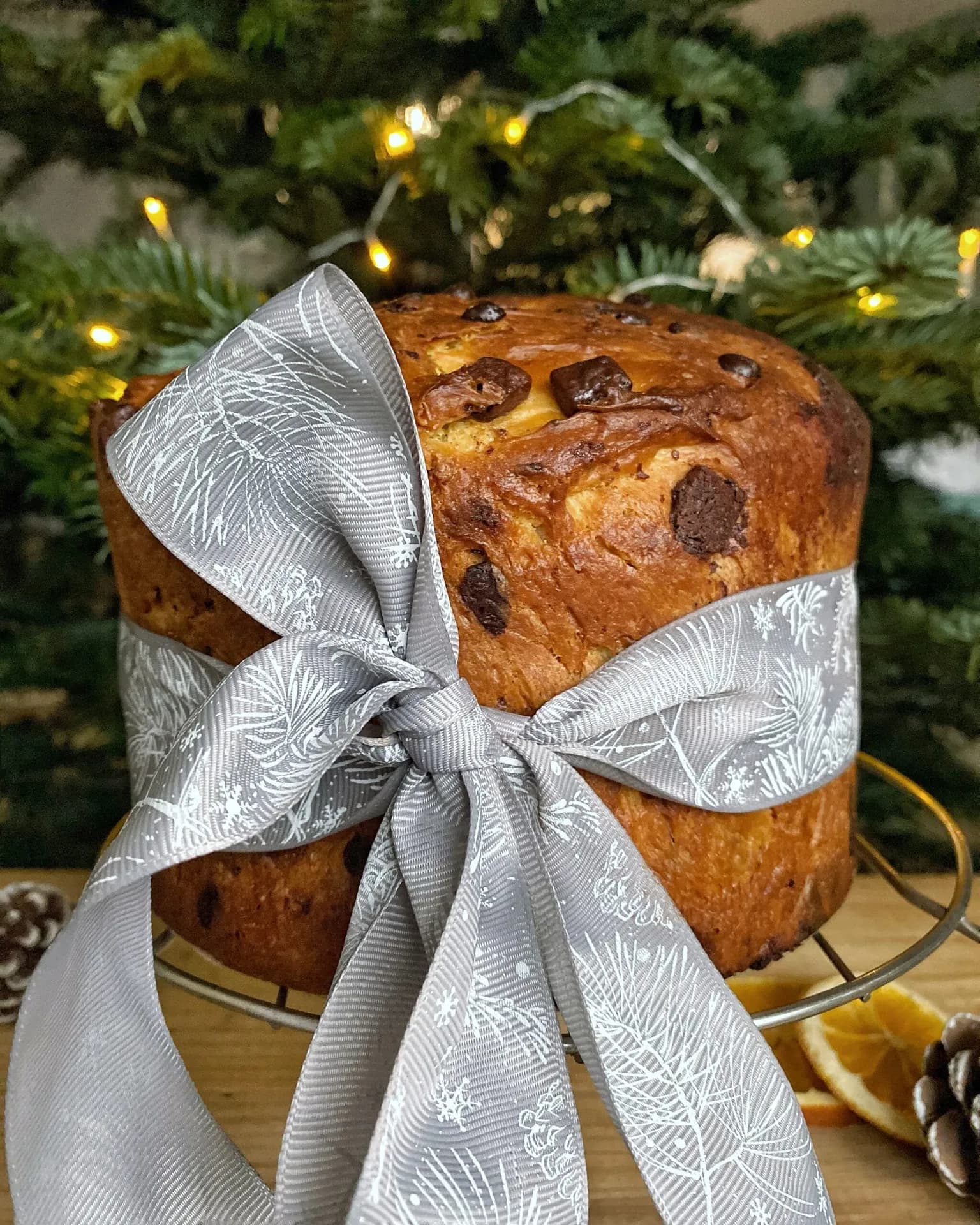 Panettone cu trei tipuri de ciocolata