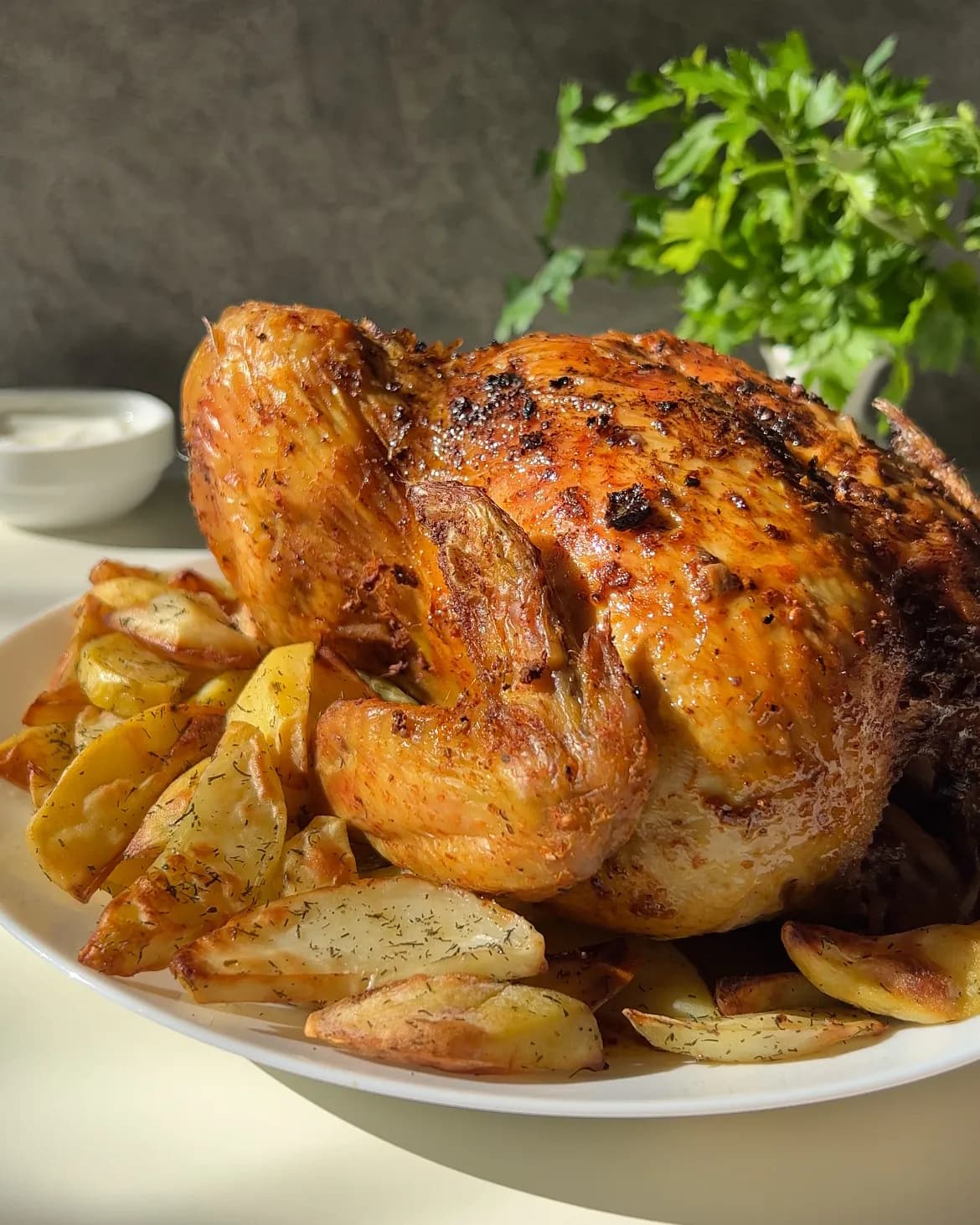 Pui intreg la airfryer