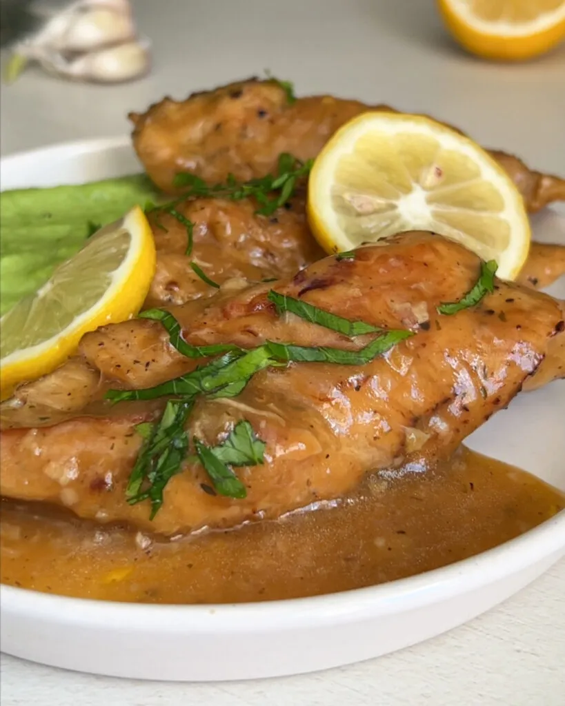 Pui in sos de lamaie si miere